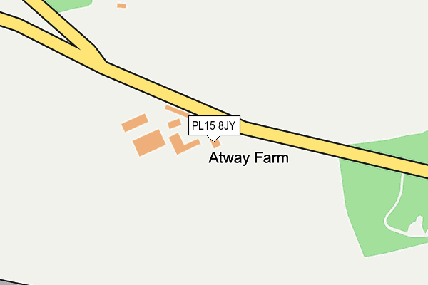 PL15 8JY map - OS OpenMap – Local (Ordnance Survey) PL15 8JY map - OS OpenMap – Local (Ordnance Survey)