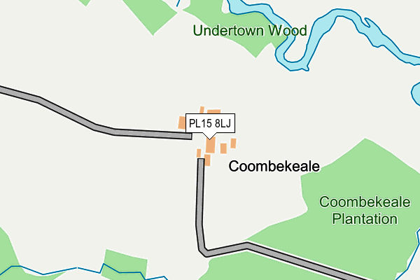 PL15 8LJ map - OS OpenMap – Local (Ordnance Survey) PL15 8LJ map - OS OpenMap – Local (Ordnance Survey)
