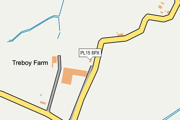 PL15 8PX map - OS OpenMap – Local (Ordnance Survey) PL15 8PX map - OS OpenMap – Local (Ordnance Survey)