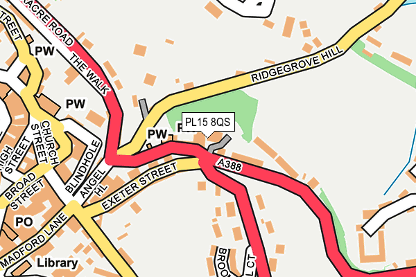 PL15 8QS map - OS OpenMap – Local (Ordnance Survey) PL15 8QS map - OS OpenMap – Local (Ordnance Survey)