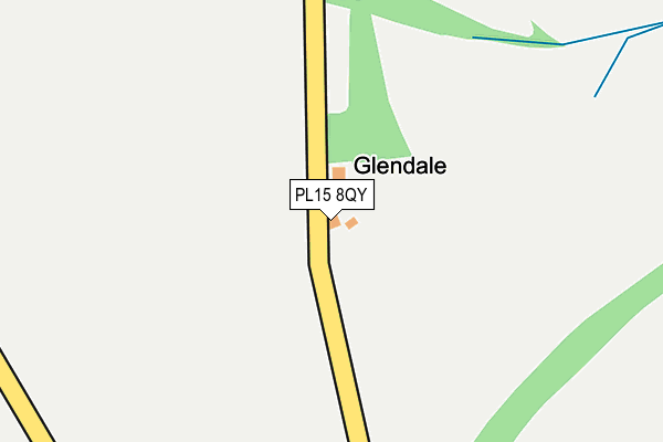 PL15 8QY map - OS OpenMap – Local (Ordnance Survey) PL15 8QY map - OS OpenMap – Local (Ordnance Survey)