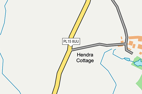 PL15 8UU map - OS OpenMap – Local (Ordnance Survey) PL15 8UU map - OS OpenMap – Local (Ordnance Survey)