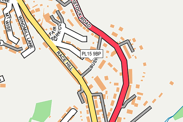 PL15 9BP map - OS OpenMap – Local (Ordnance Survey) PL15 9BP map - OS OpenMap – Local (Ordnance Survey)