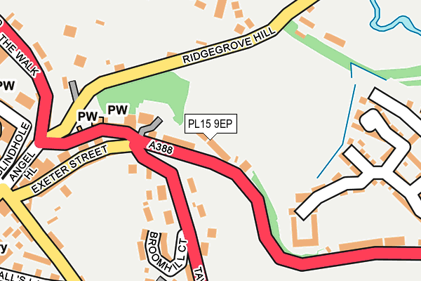 PL15 9EP map - OS OpenMap – Local (Ordnance Survey) PL15 9EP map - OS OpenMap – Local (Ordnance Survey)