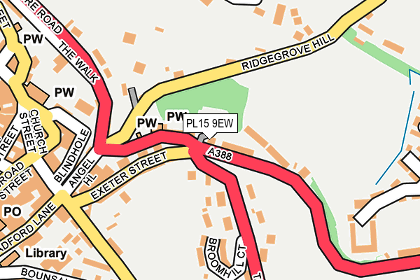 PL15 9EW map - OS OpenMap – Local (Ordnance Survey) PL15 9EW map - OS OpenMap – Local (Ordnance Survey)