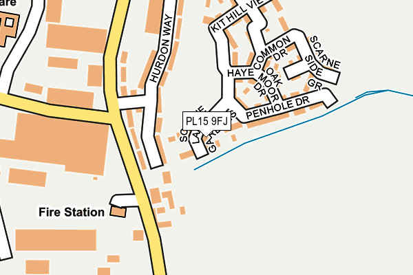 PL15 9FJ map - OS OpenMap – Local (Ordnance Survey) PL15 9FJ map - OS OpenMap – Local (Ordnance Survey)