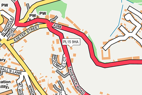 PL15 9HA map - OS OpenMap – Local (Ordnance Survey) PL15 9HA map - OS OpenMap – Local (Ordnance Survey)