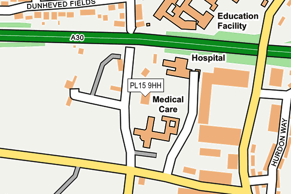 PL15 9HH map - OS OpenMap – Local (Ordnance Survey) PL15 9HH map - OS OpenMap – Local (Ordnance Survey)