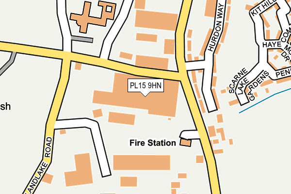 PL15 9HN map - OS OpenMap – Local (Ordnance Survey) PL15 9HN map - OS OpenMap – Local (Ordnance Survey)