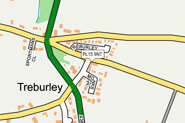 PL15 9NT map - OS OpenMap – Local (Ordnance Survey) PL15 9NT map - OS OpenMap – Local (Ordnance Survey)