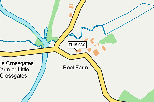 PL15 9SX map - OS OpenMap – Local (Ordnance Survey) PL15 9SX map - OS OpenMap – Local (Ordnance Survey)