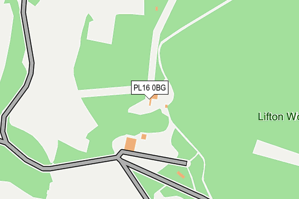 PL16 0BG map - OS OpenMap – Local (Ordnance Survey) PL16 0BG map - OS OpenMap – Local (Ordnance Survey)