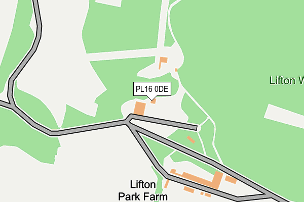 PL16 0DE map - OS OpenMap – Local (Ordnance Survey) PL16 0DE map - OS OpenMap – Local (Ordnance Survey)