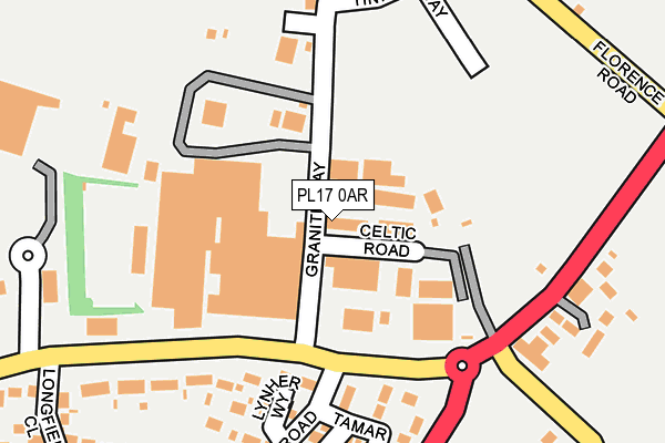 PL17 0AR map - OS OpenMap – Local (Ordnance Survey) PL17 0AR map - OS OpenMap – Local (Ordnance Survey)