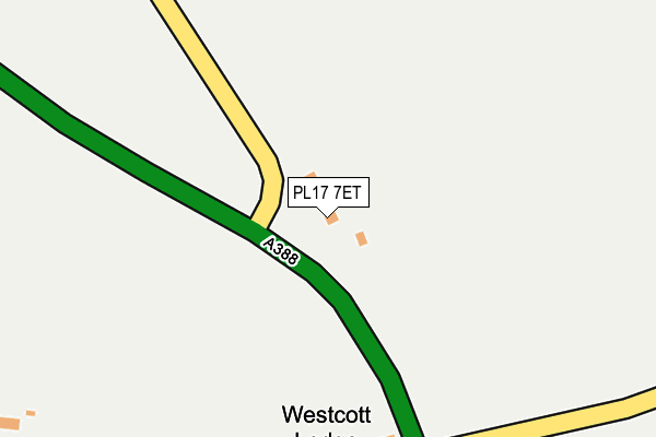 PL17 7ET map - OS OpenMap – Local (Ordnance Survey) PL17 7ET map - OS OpenMap – Local (Ordnance Survey)
