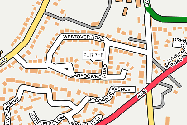 PL17 7HF map - OS OpenMap – Local (Ordnance Survey) PL17 7HF map - OS OpenMap – Local (Ordnance Survey)