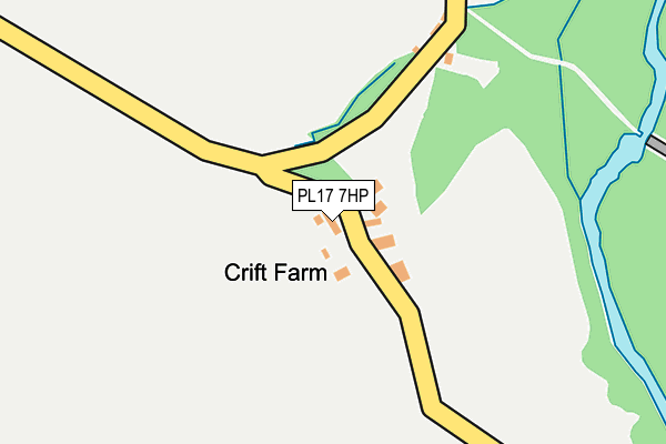 PL17 7HP map - OS OpenMap – Local (Ordnance Survey) PL17 7HP map - OS OpenMap – Local (Ordnance Survey)