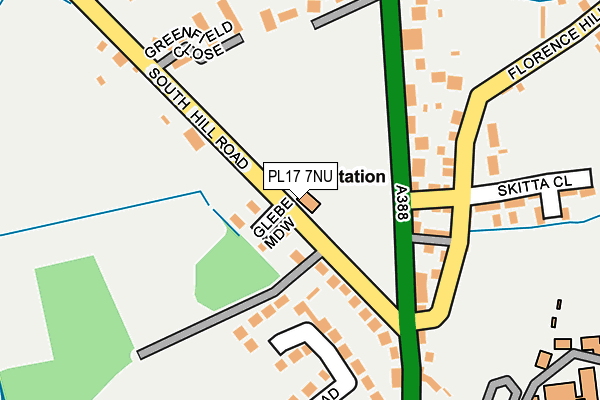 PL17 7NU map - OS OpenMap – Local (Ordnance Survey) PL17 7NU map - OS OpenMap – Local (Ordnance Survey)