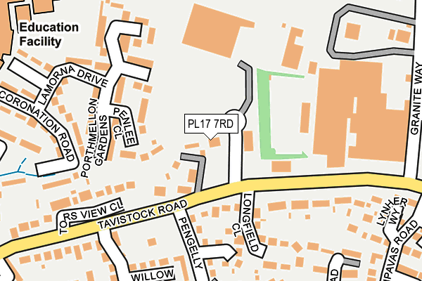 PL17 7RD map - OS OpenMap – Local (Ordnance Survey) PL17 7RD map - OS OpenMap – Local (Ordnance Survey)