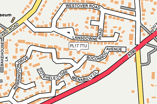 PL17 7TU map - OS OpenMap – Local (Ordnance Survey) PL17 7TU map - OS OpenMap – Local (Ordnance Survey)