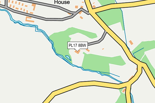 PL17 8BW map - OS OpenMap – Local (Ordnance Survey) PL17 8BW map - OS OpenMap – Local (Ordnance Survey)