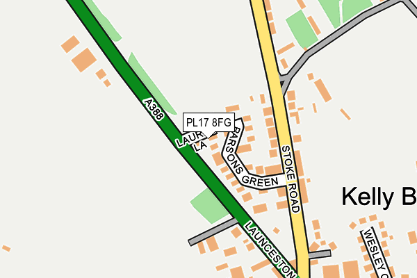 PL17 8FG map - OS OpenMap – Local (Ordnance Survey) PL17 8FG map - OS OpenMap – Local (Ordnance Survey)