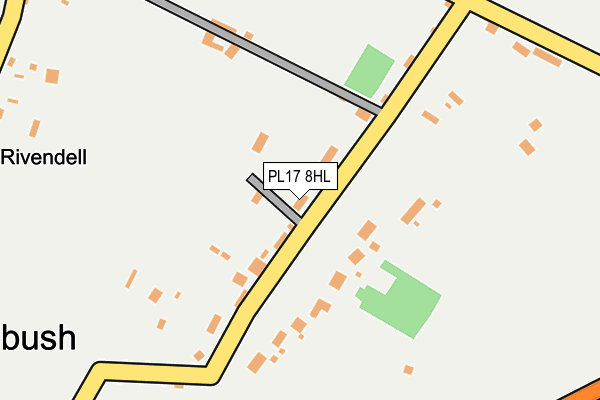 PL17 8HL map - OS OpenMap – Local (Ordnance Survey) PL17 8HL map - OS OpenMap – Local (Ordnance Survey)