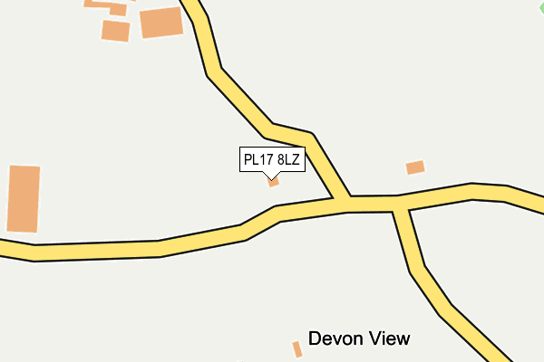 PL17 8LZ map - OS OpenMap – Local (Ordnance Survey) PL17 8LZ map - OS OpenMap – Local (Ordnance Survey)