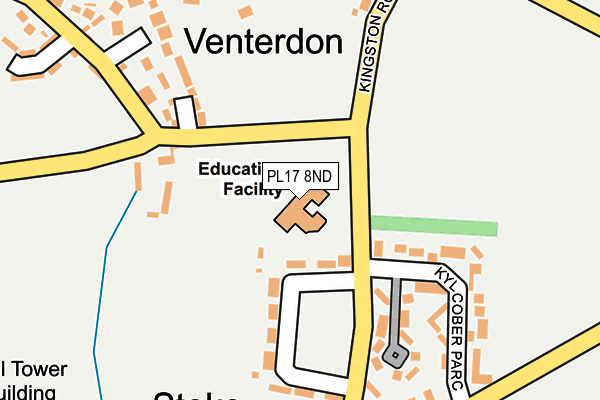 PL17 8ND map - OS OpenMap – Local (Ordnance Survey) PL17 8ND map - OS OpenMap – Local (Ordnance Survey)