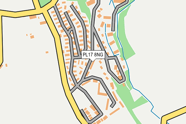 PL17 8NG map - OS OpenMap – Local (Ordnance Survey) PL17 8NG map - OS OpenMap – Local (Ordnance Survey)
