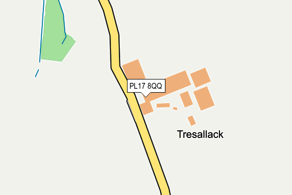 PL17 8QQ map - OS OpenMap – Local (Ordnance Survey) PL17 8QQ map - OS OpenMap – Local (Ordnance Survey)