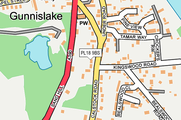 PL18 9BS map - OS OpenMap – Local (Ordnance Survey) PL18 9BS map - OS OpenMap – Local (Ordnance Survey)