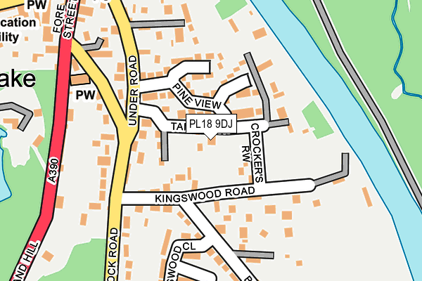 PL18 9DJ map - OS OpenMap – Local (Ordnance Survey) PL18 9DJ map - OS OpenMap – Local (Ordnance Survey)
