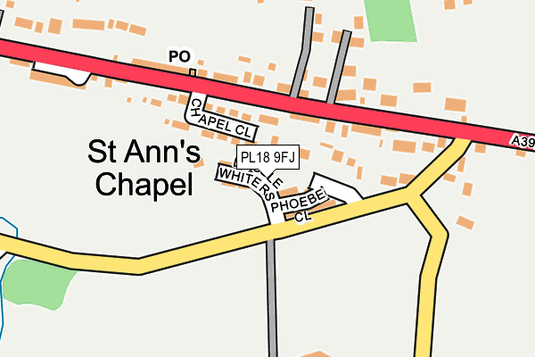 PL18 9FJ map - OS OpenMap – Local (Ordnance Survey) PL18 9FJ map - OS OpenMap – Local (Ordnance Survey)