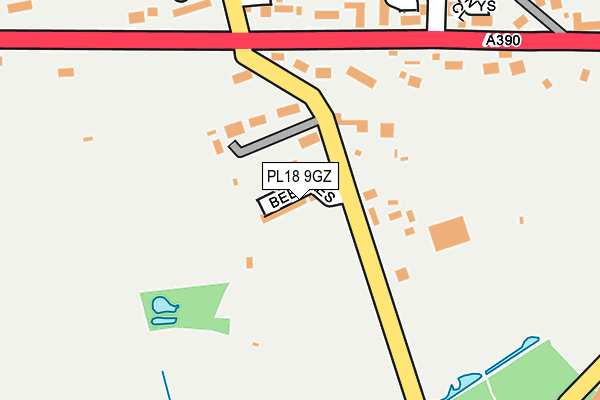 PL18 9GZ map - OS OpenMap – Local (Ordnance Survey) PL18 9GZ map - OS OpenMap – Local (Ordnance Survey)