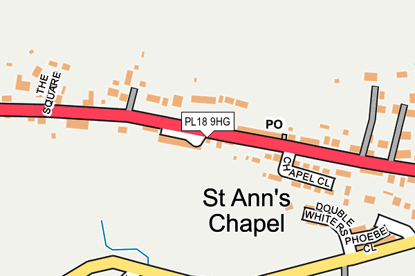 PL18 9HG map - OS OpenMap – Local (Ordnance Survey) PL18 9HG map - OS OpenMap – Local (Ordnance Survey)