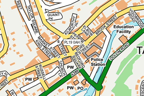 PL19 0AH map - OS OpenMap – Local (Ordnance Survey) PL19 0AH map - OS OpenMap – Local (Ordnance Survey)