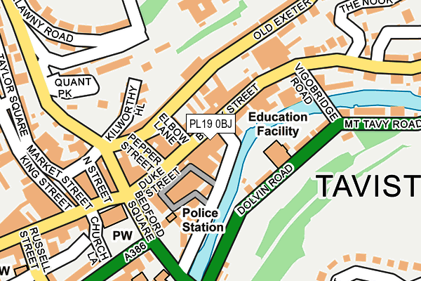 PL19 0BJ map - OS OpenMap – Local (Ordnance Survey) PL19 0BJ map - OS OpenMap – Local (Ordnance Survey)