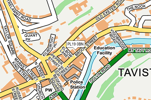 PL19 0BN map - OS OpenMap – Local (Ordnance Survey) PL19 0BN map - OS OpenMap – Local (Ordnance Survey)