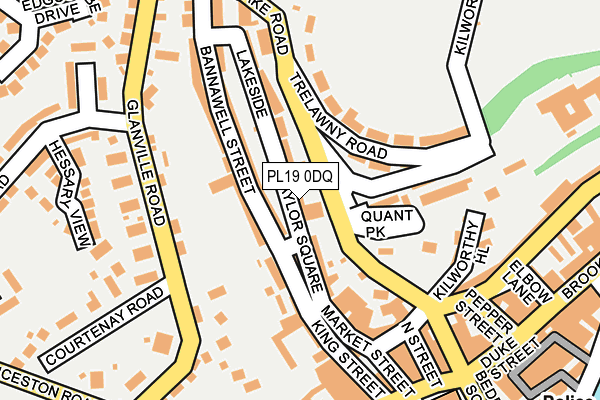 PL19 0DQ map - OS OpenMap – Local (Ordnance Survey) PL19 0DQ map - OS OpenMap – Local (Ordnance Survey)
