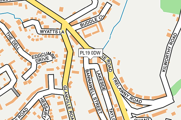 PL19 0DW map - OS OpenMap – Local (Ordnance Survey) PL19 0DW map - OS OpenMap – Local (Ordnance Survey)