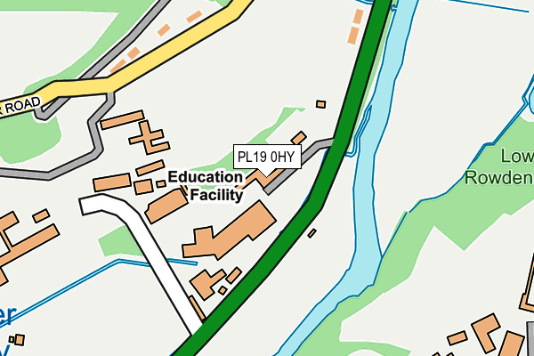PL19 0HY map - OS OpenMap – Local (Ordnance Survey) PL19 0HY map - OS OpenMap – Local (Ordnance Survey)