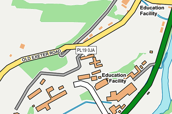 PL19 0JA map - OS OpenMap – Local (Ordnance Survey) PL19 0JA map - OS OpenMap – Local (Ordnance Survey)