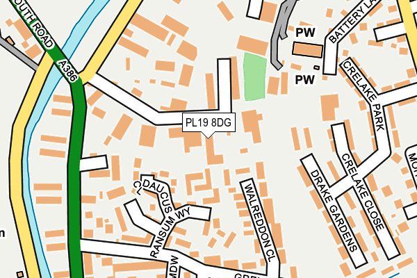 PL19 8DG map - OS OpenMap – Local (Ordnance Survey) PL19 8DG map - OS OpenMap – Local (Ordnance Survey)