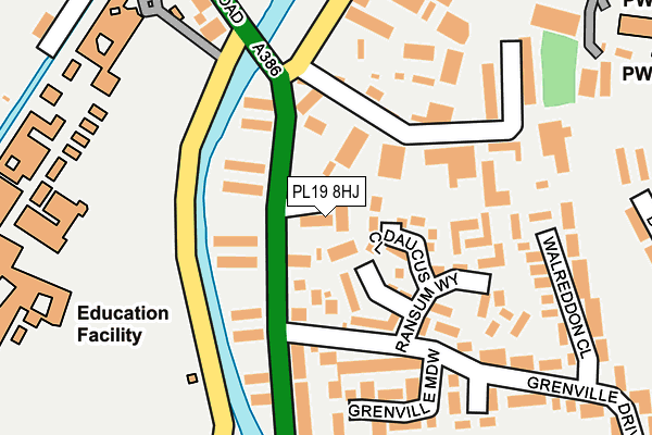 PL19 8HJ map - OS OpenMap – Local (Ordnance Survey) PL19 8HJ map - OS OpenMap – Local (Ordnance Survey)