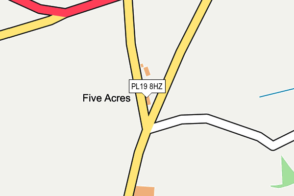 PL19 8HZ map - OS OpenMap – Local (Ordnance Survey) PL19 8HZ map - OS OpenMap – Local (Ordnance Survey)