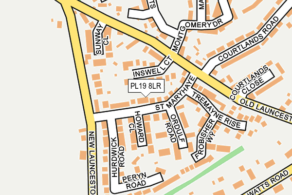 PL19 8LR map - OS OpenMap – Local (Ordnance Survey) PL19 8LR map - OS OpenMap – Local (Ordnance Survey)