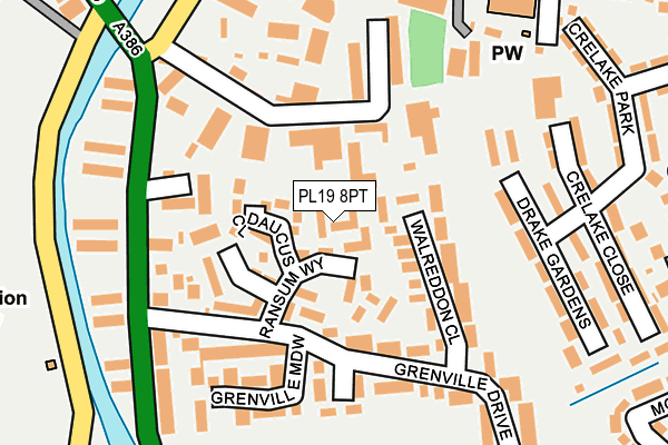 PL19 8PT map - OS OpenMap – Local (Ordnance Survey) PL19 8PT map - OS OpenMap – Local (Ordnance Survey)