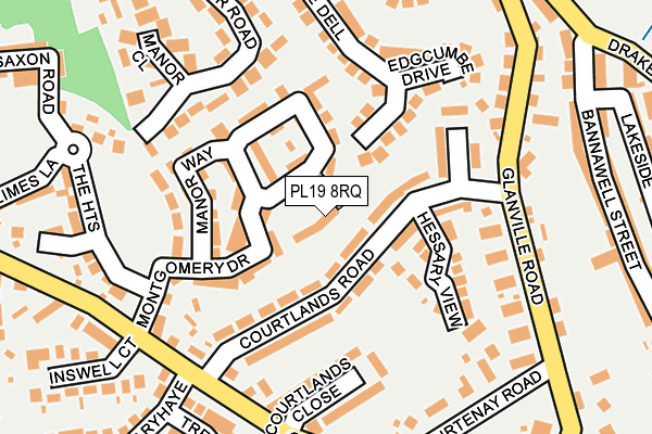 PL19 8RQ map - OS OpenMap – Local (Ordnance Survey) PL19 8RQ map - OS OpenMap – Local (Ordnance Survey)