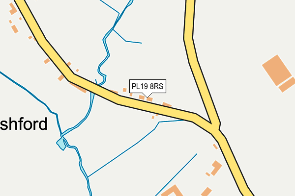 PL19 8RS map - OS OpenMap – Local (Ordnance Survey) PL19 8RS map - OS OpenMap – Local (Ordnance Survey)